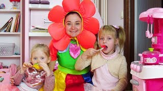 Nastya and Margo play with toy fruits [upl. by Eiromem]