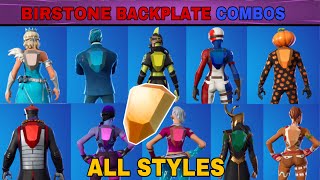 BEST BIRTHSTONE BACKPLATE COMBIS FOR ALL STYLES  Birthstone Backplate Combos  Fortnite [upl. by Alyat]