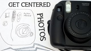 How To Take A Centered Photo With A Fujifilm Instax Mini Instant Film Camera [upl. by Noyek]