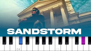 Darude  Sandstorm piano tutorial [upl. by Pansie]