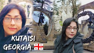 Kutaisi Georgia 🇬🇪 Winter time walking Tour Fizza Salah  vlog [upl. by Kaleena871]