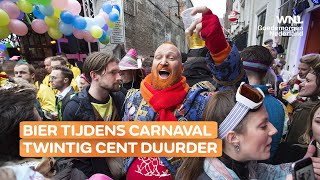 Biertje tijdens carnaval Dat gaat je twintig cent meer kosten [upl. by Leummas]