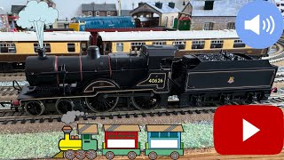 Hornby 2p class locomotive in BR black number 40626 with TTS sound [upl. by Acila]