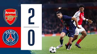 ARSENAL 20 PARIS SAINTGERMAIN I HIGHLIGHTS OF THE GAME [upl. by Larine]