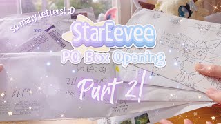 StarEevee Fanmail Unboxing PO Box Part 2 ✨ [upl. by Aicilram987]