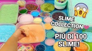 COLLEZIONE SLIME 6 PIU DI 100 SLIME SLIME COLLECTION  ASMR Iolanda Sweets [upl. by Assilen]