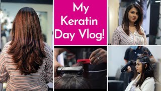 Hair Keratin Treatment Vlog  Cost Procedure Experience  Keerthis Katalog [upl. by Eriuqs]