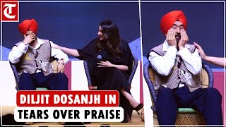 Diljit Dosanjh in tears at Amar Singh Chamkila trailer launch after Imtiaz Ali praises him [upl. by Chapa990]