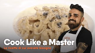 Ricetta tonnarelli cacio e pepe  Marco Piccolo  Cook Like a Master [upl. by Alyakam]