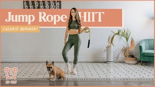 20Minute JUMP ROPE HIIT Workout to Lose Weight [upl. by Maddox958]