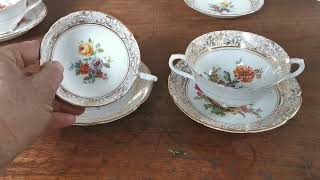 Collingwood Floral China Soup Cup and Saucer [upl. by Anoek945]