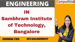 Engineering From Sambhram Institute of Technology Bangalore  Admissions  Engineering [upl. by Aela]