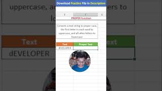 Master the Excel PROPER Function  Capitalize Text Easily [upl. by Keenan]