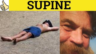 🔵 Supine  Supine Meaning  Supine Examples  Supine Definition  Formal English [upl. by Salahi]