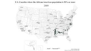 Majority African American Counties A 32Year Evolution 19902022 [upl. by Elbam653]