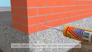 Sika SikaMur Injectable Liquid DPM Damp Proof Membrane [upl. by Shannen]