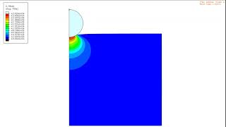 2D Axisymmetric finite element simulation of Nanoindentation of Silicon using ABAQUS [upl. by Devi]