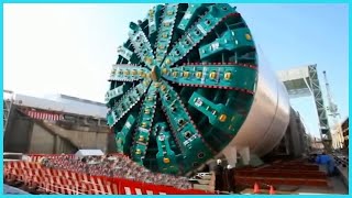 INCREDIBLE Modern Tunneling Method in Switzerland  HOW DOES LARGEST TUNNEL BORING MACHINE WORK [upl. by Noiz239]