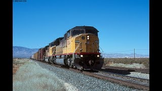 UP 8504 SD90MACH at Mojave CA July 2001 [upl. by Nivart]