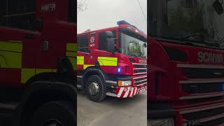 Redditch Fire Station turnout to suspected RTC ​⁠herefordworcesterfireandre2484 fireservice [upl. by Lean]