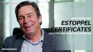 Tenant Estoppel Certificate  Mike Explains [upl. by Drarrej]