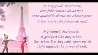 Miraculous Ladybug French lyrics FreEng [upl. by Nylecyoj403]