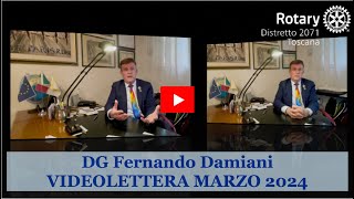 Rotary D2071 Videolettera del Governatore Marzo 2024 [upl. by Secunda]