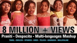 Praniti  Despacito  Multilanguages Mashup   Praniti Official Video [upl. by Anohsal]