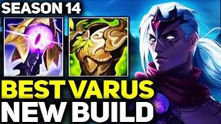 RANK 1 BEST VARUS IN THE WORLD NEW BUILD GAMEPLAY  Season 14 League of Legends [upl. by Nnyleimaj605]