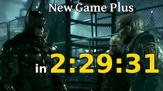 Batman Arkham Knight Speedrun NG in 22931 obsolete [upl. by Oniotna511]