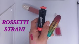 TUTTI I MIEI ROSSETTI PIÙ STRANI  i miei rossetti particolari [upl. by Linnie81]