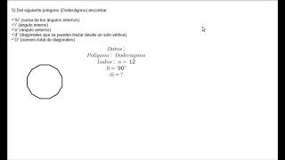 Polígono regular Dodecágono Solución [upl. by Eldredge]