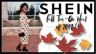 FALL TRY ON HAUL WITH SHEIN 2019  HIGHLY REQUESTED  iDESIGN8 [upl. by Zipporah701]