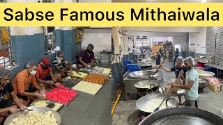 Most EPIC Mithai making of India at Bansiwala  Inki Kaju Katli ke Sab Deewane Hai [upl. by Laefar970]