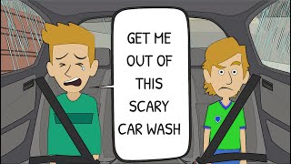 Childish Teenager Gets Scared At The Car Wash [upl. by Eednahs]