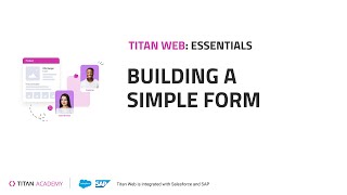 NoCode Salesforce Web App  Building a Simple Web Form  Titan Web [upl. by Nad]