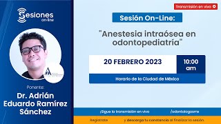 Sesión OnLine quotAnestesia intraósea en odontopediatríaquot [upl. by Jephum]