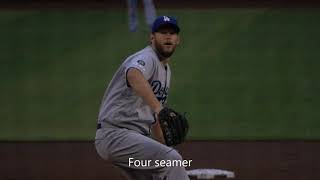 Clayton Kershaw Slow Motion Mechanics and Pitch Grips [upl. by Norda]