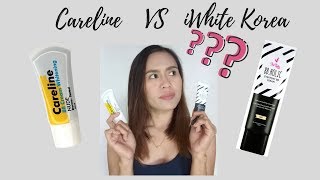 Careline BB Cream vs IWhite Korea BB Holic Comparison Review [upl. by Straus]