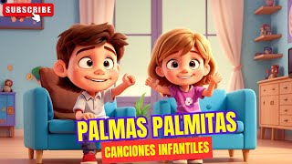 👏🌴 Palmas Palmitas Extendida Canción INFANTIL para Bailar con Ritmo y Alegría 🎵 CanciónInfantil [upl. by Nitsej]