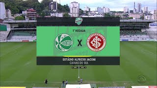 Início da transmissão de Juventude x Internacional pelo Gauchão 2022 na RBS TV 26012022 [upl. by Esiahc]