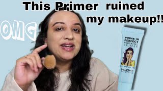 Insight Cosmetics Prime n Perfect Hydrating Primer  Honest Brutal Review of Insight Primer  Saher [upl. by Nwatna]