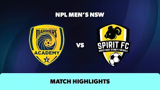 NPL Mens NSW Round 22 Highlights – Central Coast Mariners v NWS Spirit FC [upl. by Ayn215]