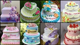 Best Two Tier Cake Design 😍  Latest 2 Tier Cakes  Two Tier Cake Decorating ideas [upl. by Emile]