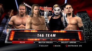 WWE SmackDown VS Raw 2010 PS3  DGeneration X VS The Hardys  Tag Team 2KmClassic [upl. by Akcired]