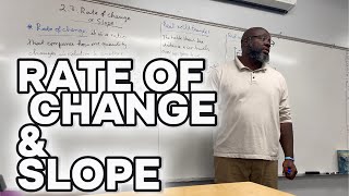 How To Find The Rate Of Change and slope [upl. by Wivinia410]