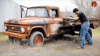 Man Fully Restores Abandoned V8 Chevrolet C10  Start to Finish Build by FLManGarage [upl. by Theodosia785]