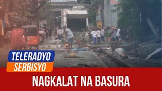 Trash left behind by floods in Quezon City roads  Teleradyo Serbisyo 24 October 2024 [upl. by Acinod]