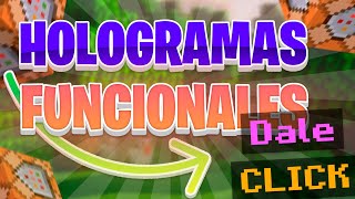 ✅COMO CREAR HOLOGRAMAS O TEXTOS FUNCIONALES CON COMANDOS EN MINECRAFT 117✅ [upl. by Enram701]