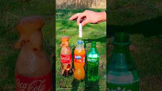 The power of Mentos 🔥 Fanta vs Sprite vs Cola is an explosive experiment with Mentos [upl. by Hendrix]